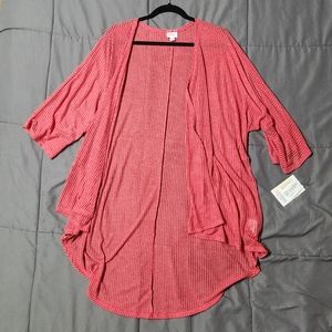 NWT Lularoe Size large Lindsay cardigan salmon pink